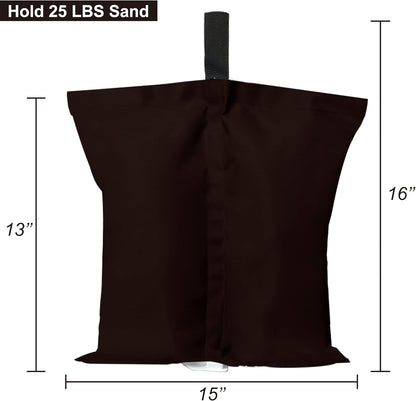 ABCCANOPY Canopy Weights 120 LBS Gazebo Tent Sand Bags,4-Pack Gray (Without Sand)
