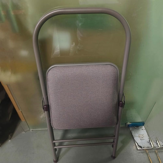 Yoga Auxiliary Chair Thickened Folding Chair，Iyengar Yoga Chair，Black/Gray Portable Backless Yoga Chair, Adult Foldable Yoga Chair, Easy Storage(Gray)