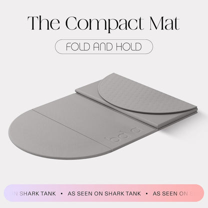 Bala Compact Workout Mat for Gym - 12MM Thick Slip-Resistant, Sweat Absorbing, & Foldable Yoga Mat for Pilates, Core Training & Exercise - Home Fitness Essentials for Women & Men - Travel-Friendly