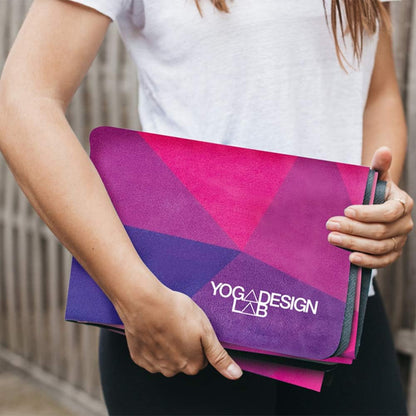 YOGA DESIGN LAB | The Combo Yoga Mat | Eco Luxury | Ideal for Hot Yoga, Power, Bikram, Ashtanga, Sweat | Studio Quality | Includes Carrying Strap!