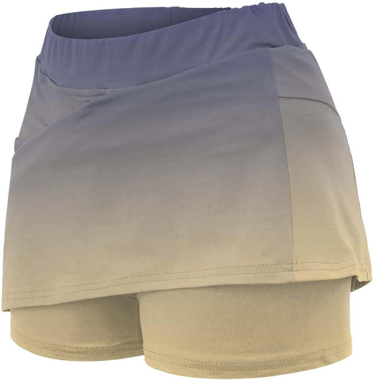 SHAOBGE Athletic Yoga Culottes for Women Solid Color Elastic Shorts Summer Lightweight High Waist Skinny Joggers Skirt 2024