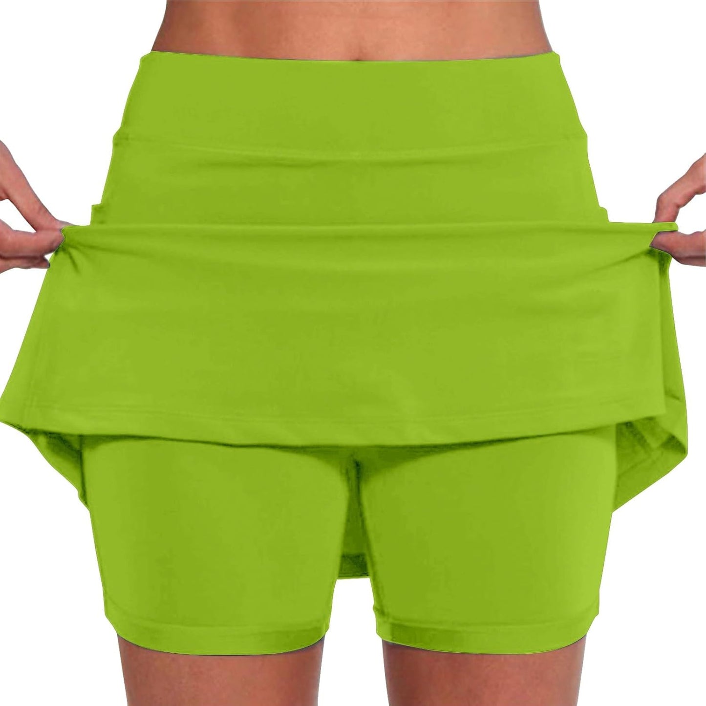 SHAOBGE Athletic Yoga Culottes for Women Solid Color Elastic Shorts Summer Lightweight High Waist Skinny Joggers Skirt 2024