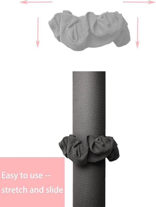 Yoga Mat Scrunchie - Holds Your Yoga Mat in Style - Durable & Elasticity Fabric - Fits All Standard Yoga Mats (mat not included)