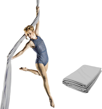 Aerial Silks Fabric, 9 Yards(8.2mL x 1.5mW) 40D Nylon Medium Stretch Yoga Swing for Acrobatic Flying, Durable Aerial Trapeze for Home, Boost Strength Balance (Fabric Only)
