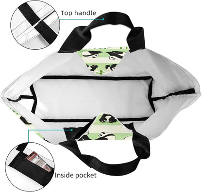 Tote Shoulder Bag Large Durable Reusable Eco-friendly Handbag Lightweight Stylish for Daily Use-19.7x15.7x5.9 Inch - Colors A