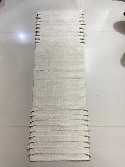 Payal Rugs Cotton Yoga Mat - Eco-Friendly Hand-Woven Rug - Non Slip & Thick (24”x72”x5mm) for Yoga Everyday Fitness at Home - Comfortable Extra-Long