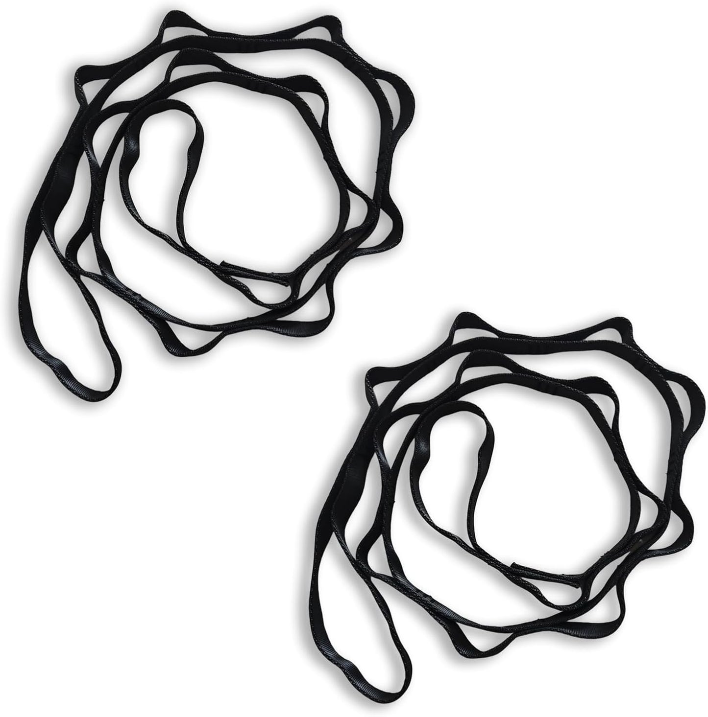 PRIOR FITNESS 2pcs Nylon Daisy Chain Straps for Aerial Yoga Hammock Swing Adjustable Aerial Silk Extender Strap Rope Anti-Gravity Yoga Extend Belts