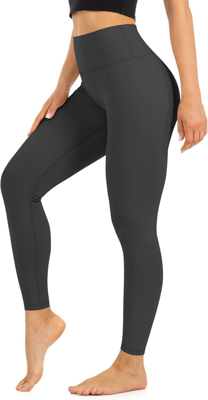 Blisset High Waist Leggings for Women - Opaque, Soft Tummy Control Athletic Pants for Yoga, Running, Workout and Gym