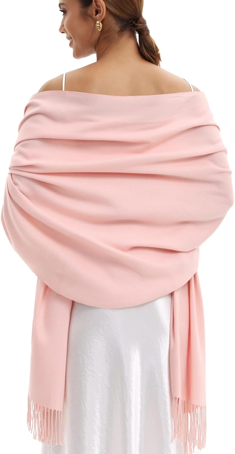 Pashmina Scarf and Shawl - Soft Women Pashminas Wrap for Wedding Evening Party dresses