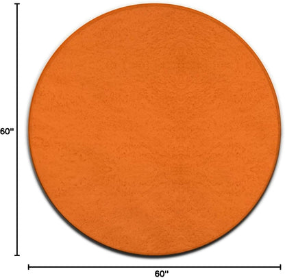 Room Sofa Yoga Soft Round Carpet, Modern Round Area Rug, Non Slip Machine Washable Kitchen Office Circle Rug Purple, 36inch