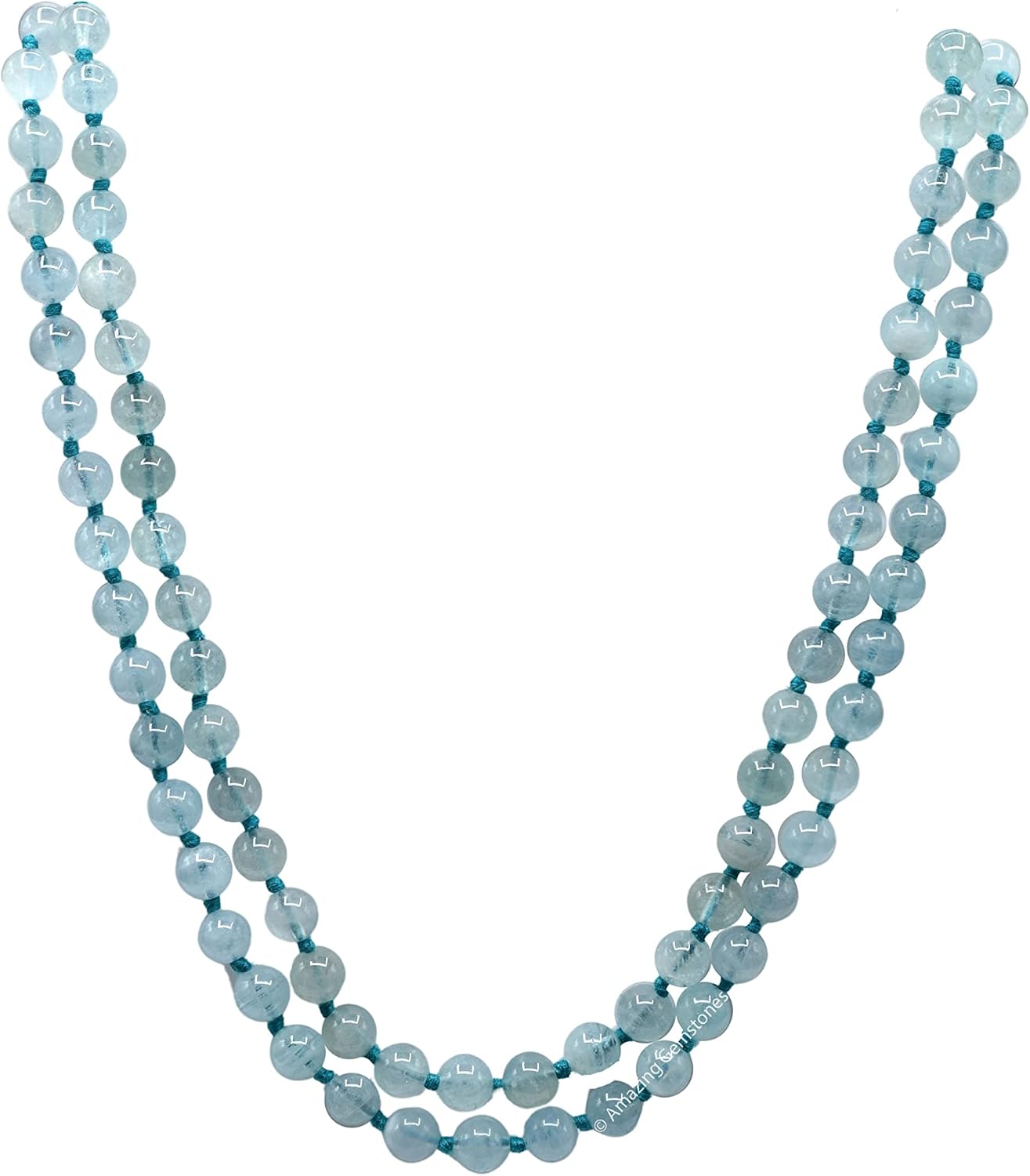 Amazing Gemstone 108 Beads Handmade Mala (Knotted, Rudraksha) - Colors A