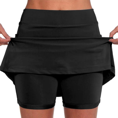 SHAOBGE Athletic Yoga Culottes for Women Solid Color Elastic Shorts Summer Lightweight High Waist Skinny Joggers Skirt 2024