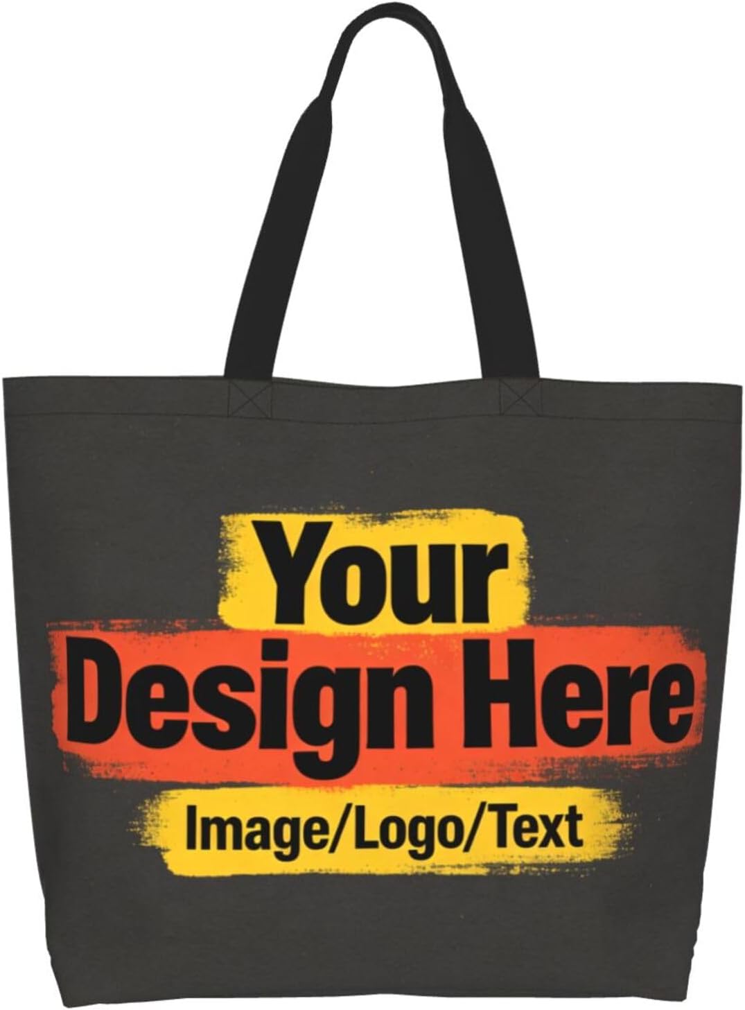 Tote Shoulder Bag Large Durable Reusable Eco-friendly Handbag Lightweight Stylish for Daily Use-19.7x15.7x5.9 Inch - Colors B