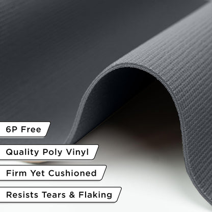 Slip-Resistant Floor Mat Roll & Yoga Mat – 25ft x 24" x 5mm – Cut-to-Fit Hallway Runner, Kitchen Mat, Drawer Liner, Shelf Liner, Bench Mat, Washable Pet Crate Pad, Cabinet Liner – Mocha