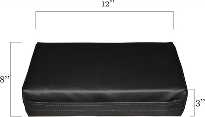 Rehabilitation Advantage Body Positioning Black Rectangle Bolster 12 Inch x 8 Inch x 3 Inch