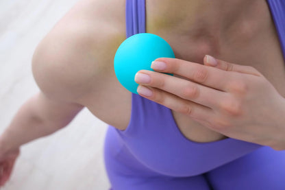 Massage Lacrosse Balls for Deep Tissue Relief - Trigger Point Therapy Ball Set for Plantar Fasciitis, Myofascial Release for Back, Shoulder, Foot - Massage Ball Roller - 2 Pack (Blue/Orange)