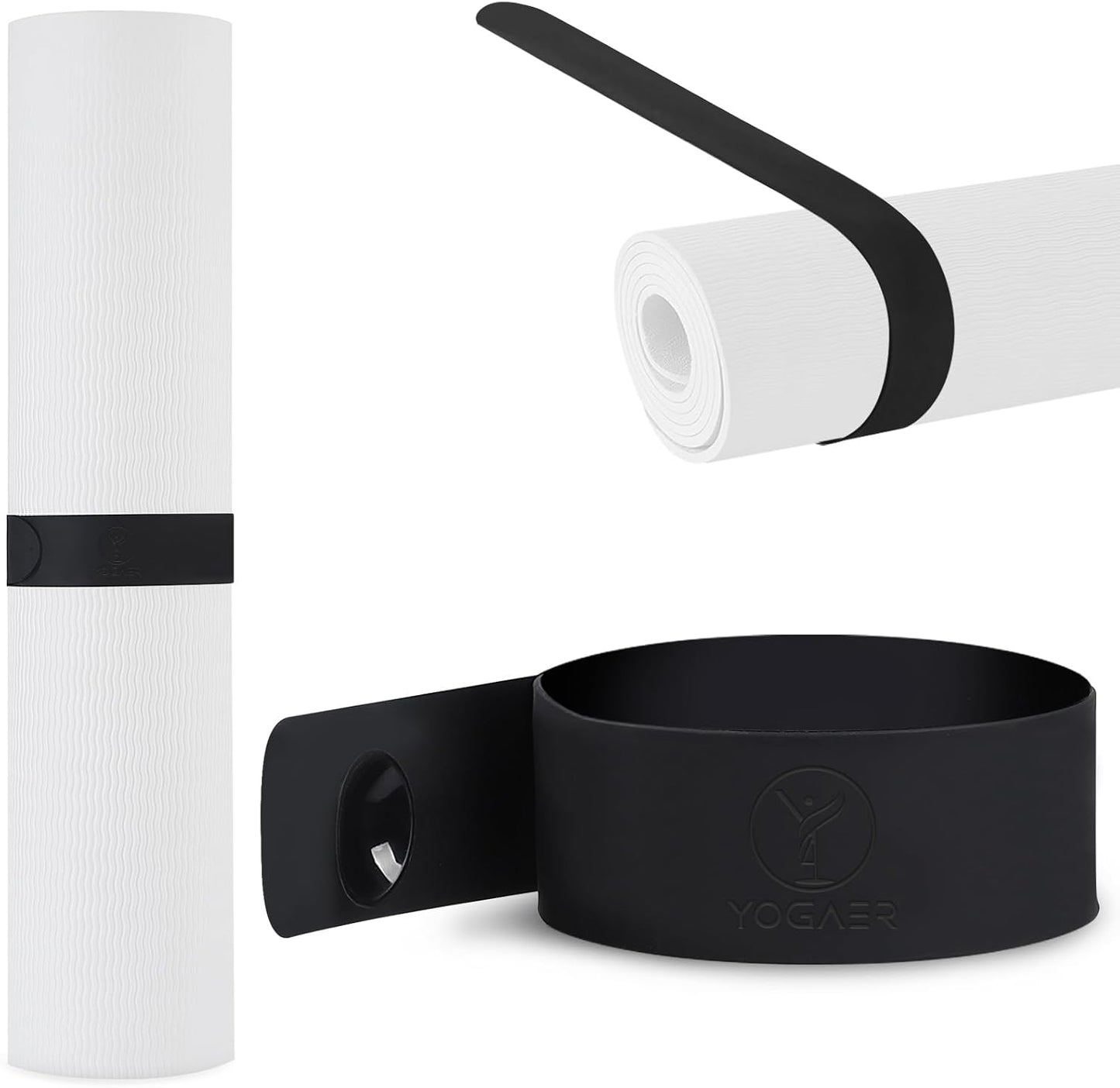 Yoga Mat Carrier Strap, Adjustable Thick Straps Sling for Carrying Large Mats, Stretching Band