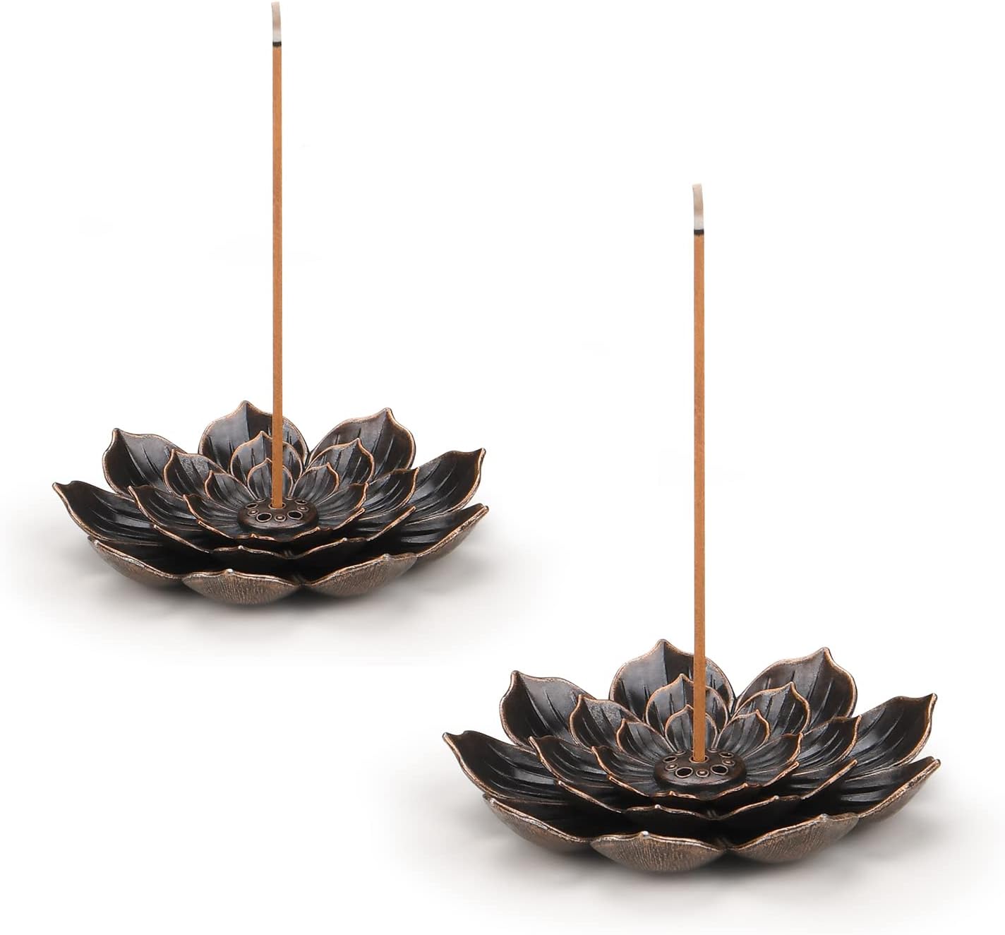 SLKIJDHFB Incense Burner - Incense Stick Holder 6 Incense Holes with Detachable Ash Catcher