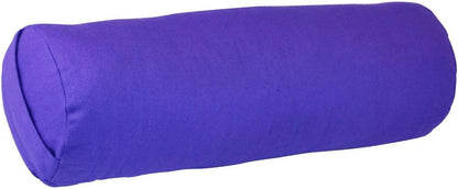 YogaAccessories Small Junior Sized Round Cotton Yoga Bolster