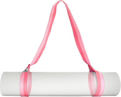 Tumaz Yoga Mat Strap [MAT NOT Included] (2 Sizes) with Extra Thick & Comfy Delicate Texture, Adjustable Yoga Mat Carrier