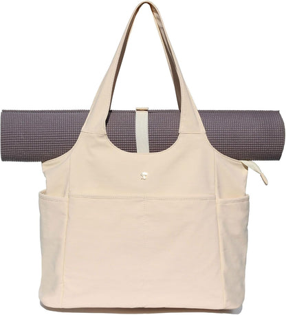 ESVAN Yoga Tote Bag Mat bag Women Shoulder Bags Carryall Tote for Travel Office Workout Gym Nurse Beach
