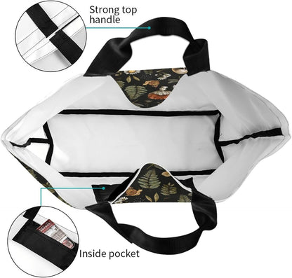 Tote Shoulder Bag Large Durable Reusable Eco-friendly Handbag Lightweight Stylish for Daily Use-19.7x15.7x5.9 Inch - Colors B