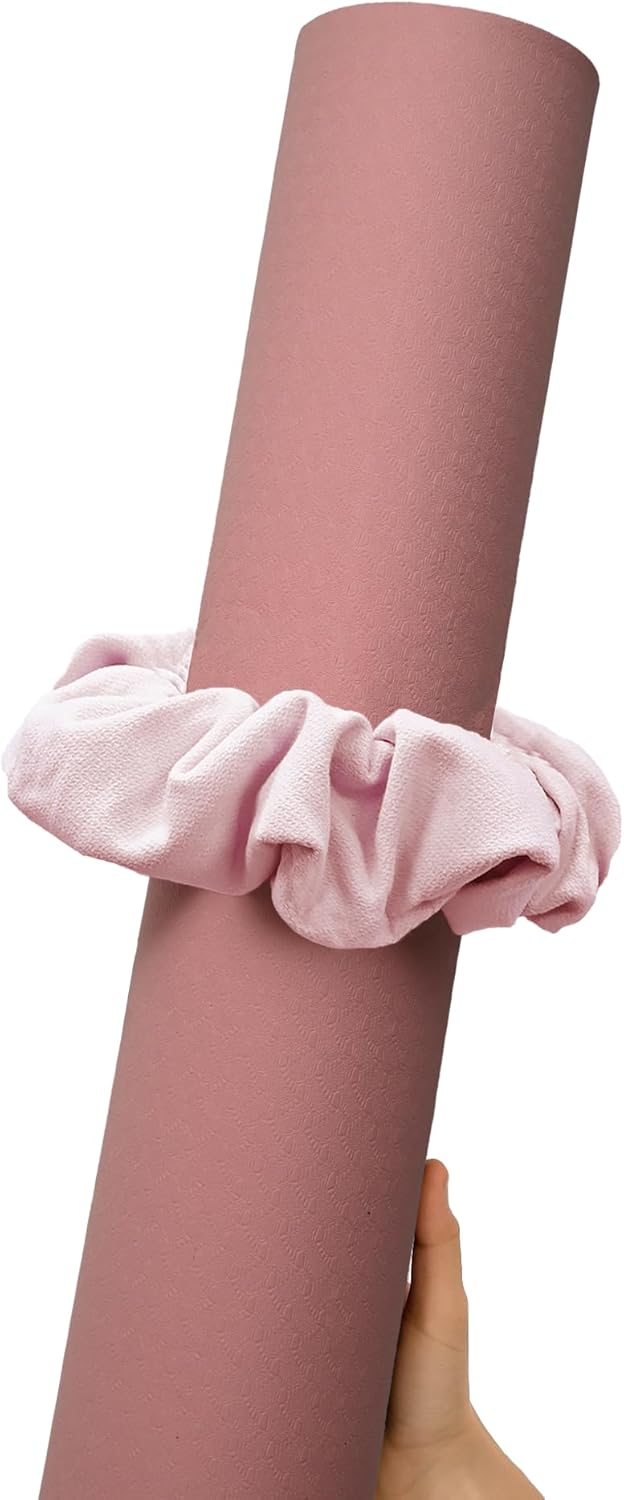 Yoga Mat Scrunchie - Holds Your Yoga Mat in Style - Durable & Elasticity Fabric - Fits All Standard Yoga Mats (mat not included)