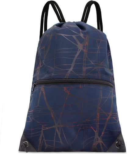 HOLYLUCK Drawstring Backpack Bag Sport Gym Sackpack - Colors A