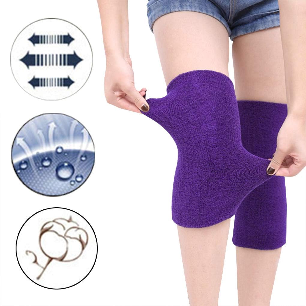 Holiberty Thermal Knee Braces Women Men Elastic Arthritis Knee Compression Sleeve Ski Cycling Leg Warmers Knee Support Pads
