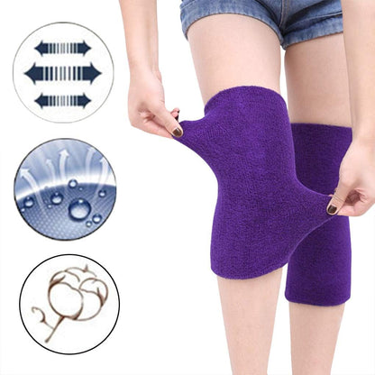 Holiberty Thermal Knee Braces Women Men Elastic Arthritis Knee Compression Sleeve Ski Cycling Leg Warmers Knee Support Pads