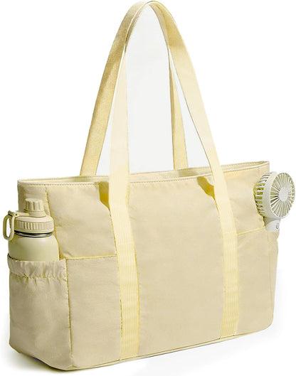 Tote Bag for Women, 26L Capacity Travel Purses Work Bag, Small Zipper Tote Bag for Travel Nurse Gym Teacher