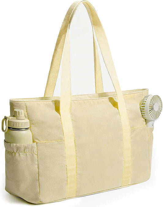 Tote Bag for Women, 26L Capacity Travel Purses Work Bag, Small Zipper Tote Bag for Travel Nurse Gym Teacher