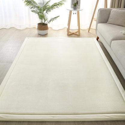 Loartee Coral Velvet Crawling Rugs & Play Mat (6'7"x9'2", Light Green) for Toddler Children & Yoga Exercise