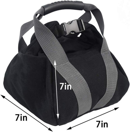 2 Pcs Adjustable Canvas-Kettlebell-Sandbag wtih Handle for Training Home Training, Yoga, Fitness