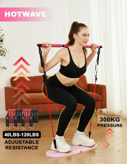 HOTWAVE Push Up Board Fitness, Portable Foldable 20 in 1 Push Up Bar at Home Gym, Pushup Handles for Floor. Professional Strength Training Equipment For Man and Women