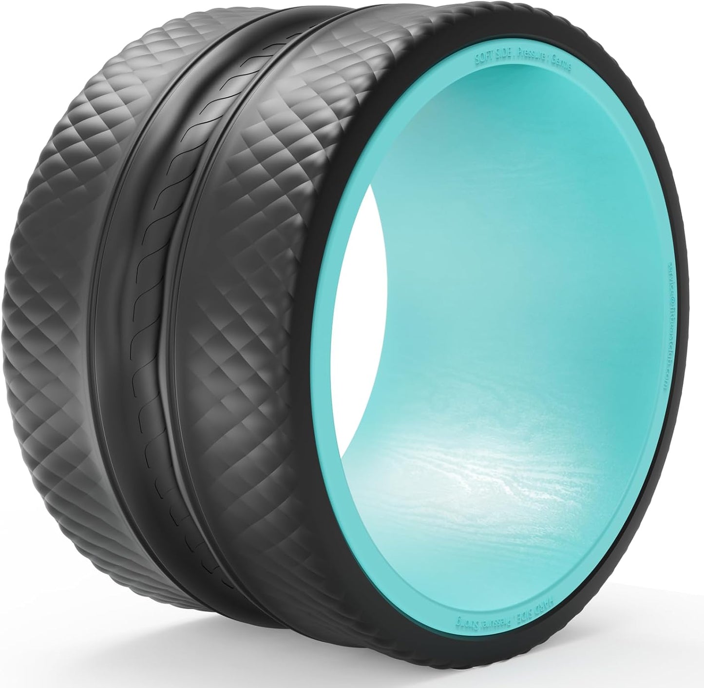 FitBeast Back Roller - Deep Tissue Massage Wheel, Yoga Wheel & Back Stretcher for Pain Relief (9'', Blue)