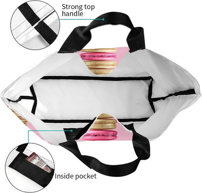 Tote Shoulder Bag Large Durable Reusable Eco-friendly Handbag Lightweight Stylish for Daily Use-19.7x15.7x5.9 Inch - Colors A