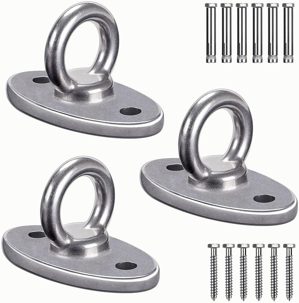 BeneLabel Wall Ceiling Mount Bracket for Suspension Strap Trainer, 2800lb Capacity, Body Weight Strength Training Systems, Aerial Yoga Swing, Resistance Band,Hammock,Battle Rope, Boxing Equipment