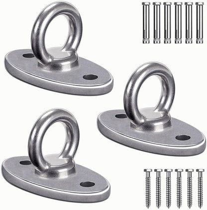 BeneLabel Wall Ceiling Mount Bracket for Suspension Strap Trainer, 2800lb Capacity, Body Weight Strength Training Systems, Aerial Yoga Swing, Resistance Band,Hammock,Battle Rope, Boxing Equipment