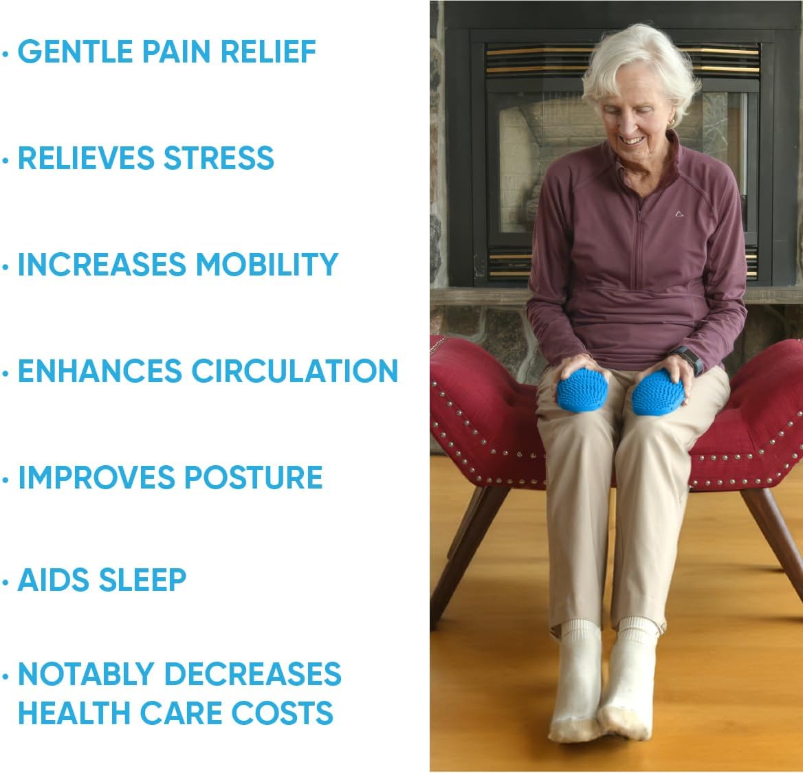 Dr. Cohen's acuball Heatable Deep Tissue Massage Ball - acuBall Trigger Point Massage Therapy for Myofascial and Stress Release and Exercise - Effective Back Massager Ball for Targeted Pain Relief