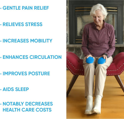 Dr. Cohen's acuball Heatable Deep Tissue Massage Ball - acuBall Trigger Point Massage Therapy for Myofascial and Stress Release and Exercise - Effective Back Massager Ball for Targeted Pain Relief