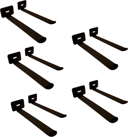 IRON AMERICAN Yoga Mat Hanger - Adjustable Hooks for Exercise Mats, Foam Rollers & Gym Equipment Storage - Wall Mounted - Hardware Included - (6.75" x .75") - American Steel