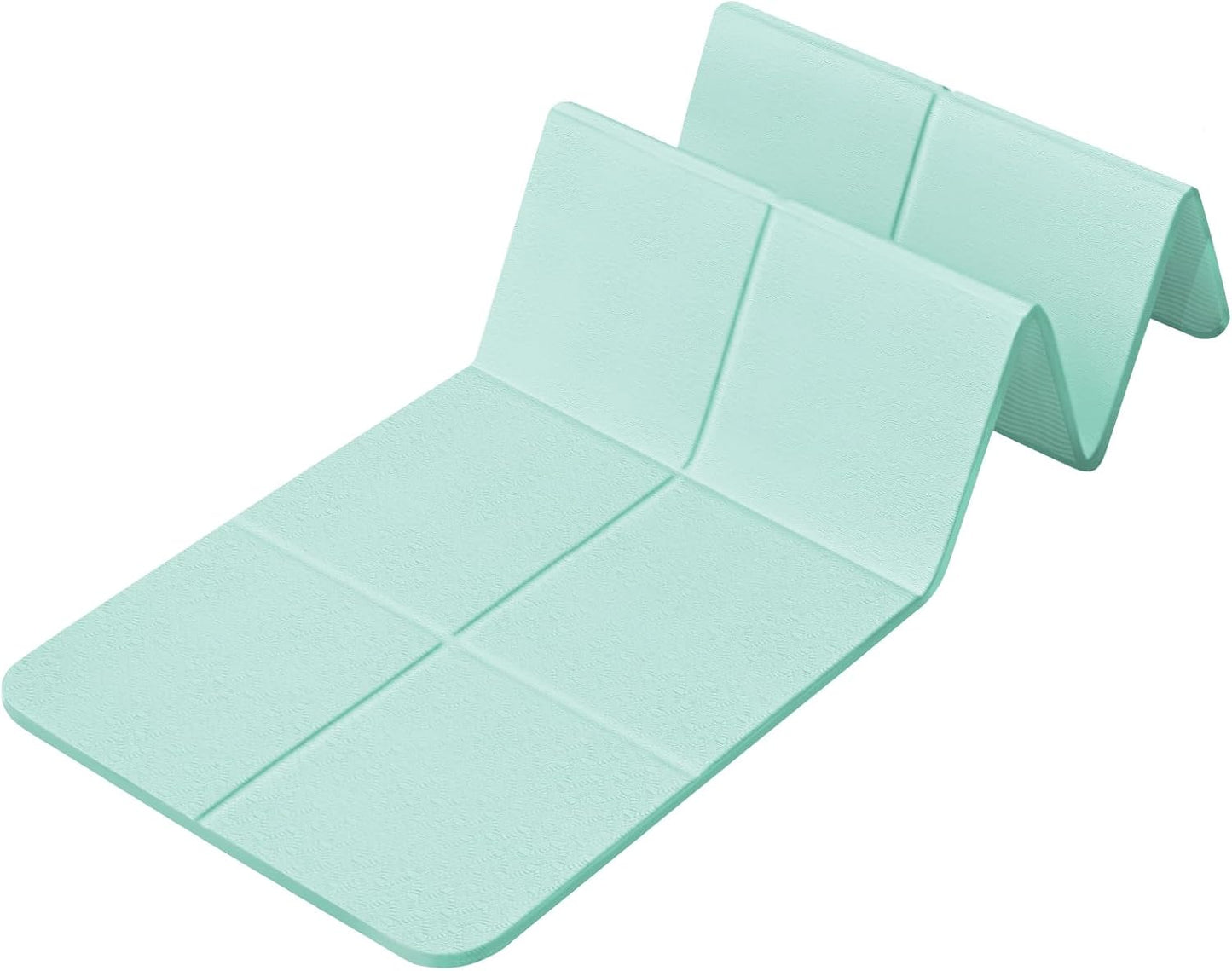 Foldable Yoga Mat for Travel 72"x 32"x 0.32"Inch, 8mm Thick Folding Exercise Mat, Outdoor Non-slip Pilates Mat for Women & Men, Wide Yoga Mat Packable for Workout and Fitness