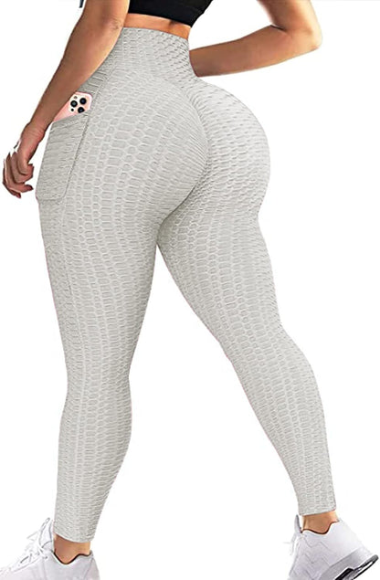 JGS1996 Butt Lifting Leggings for Women Tummy Control Workout Yoga Pants High Waisted Scrunch Booty Gym Tights