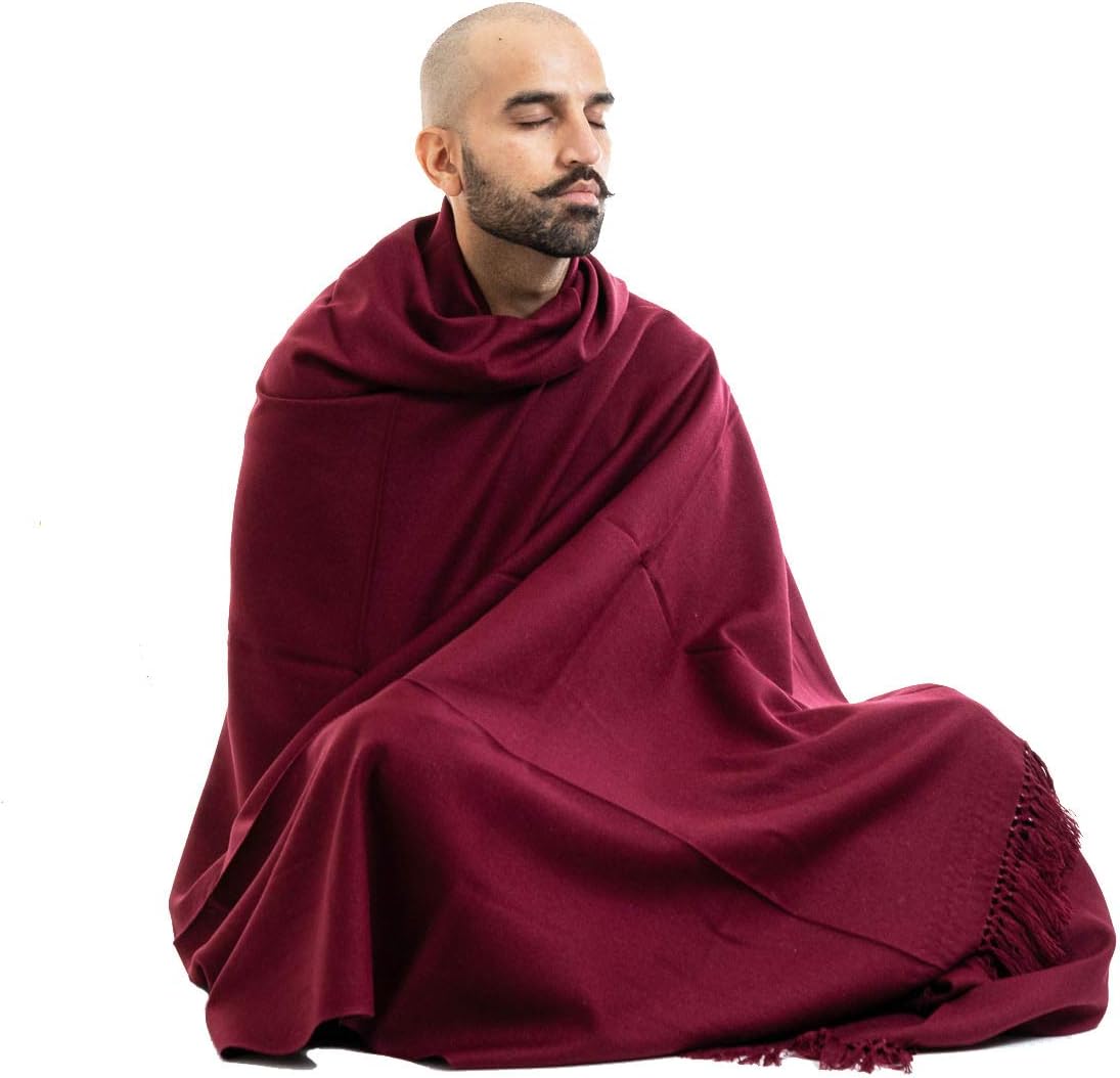 Meditation Shawl or Meditation Blanket, Shawl/Wrap, Oversize Scarf/Stole. Large. Unisex.
