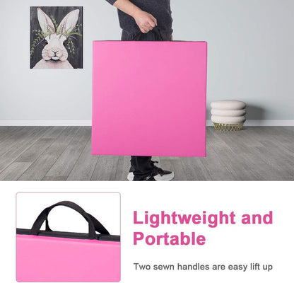 Gymnastics Tumbling Mats Portable Gymnastics Mat Folding Tumbling Mat Thick Yoga Mat Exercise Mat with Carrying Handles for home Workout outdoor Yoga Gymnastic