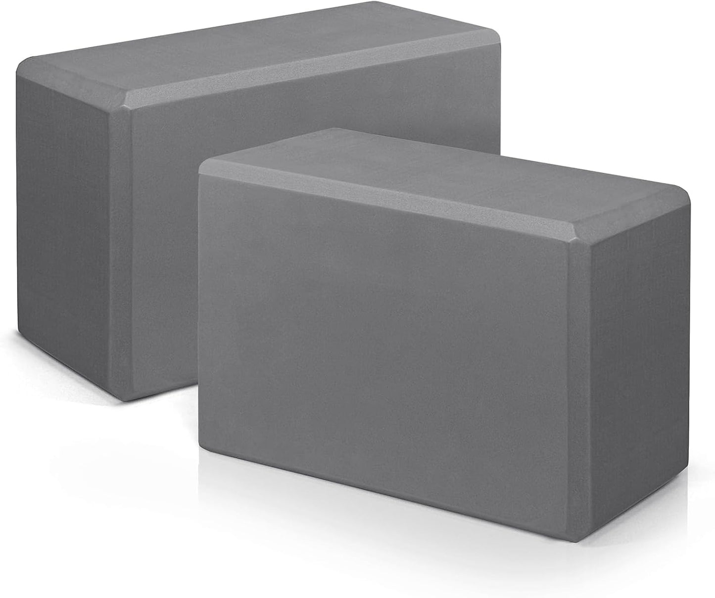 Yoga Blocks 2 Pack, 9"x6"x3" High-Density EVA Foam Yoga Block, Non-Slip Yoga Blocks for Yoga, Pilates Meditation, Stretching and Toning, Supportive, Latex-Free