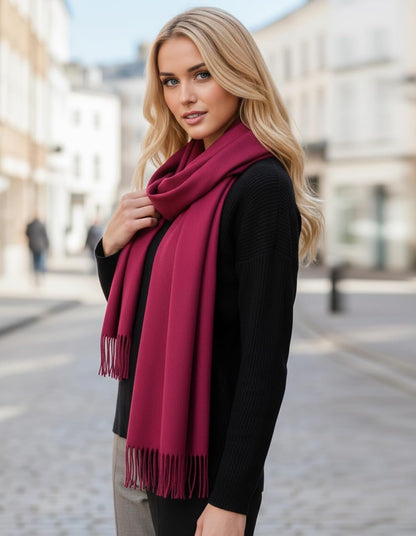 Women's Scarf Pashmina Shawls and Wraps for Evening Dress Wedding Bridal Bridesmaid Winter Warm Long Large Scarves - Colors B