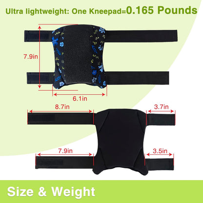 Garden Knee Pads for Men and Women, Lightweight Waterproof KneePads for Gardening, Anti Slip Leather Foam Padding Kneeling Pads for Flooring and Carpet Cleaning, House work, Gardening Maintain, Knee Protector,Gray