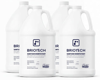 BRIOTECH Sanitizer Disinfectant Hypochlorous Spray, Kill 99.99% of Viruses & Bacteria, Control Mold, Eliminate Odor, Gentle for Nursery & Play Rooms, Food Contact Surface Sanitizer, 32 fl oz